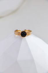 Noir & Solis Gemstone Ring