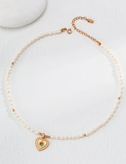 Heart of Pearl – Natural Pearl Pendant Necklace