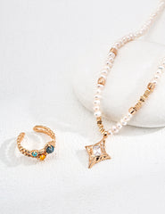 Earthlight Ring – Vintage Silver with Turquoise & Healing Stones