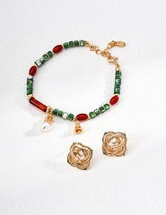 Ocean Whispers Bracelet — Pearl, Agate & Shell in Sterling Silver