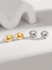 Sterling Silver Minimalist Stud Earrings