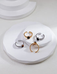 Noir & Solis Gemstone Ring