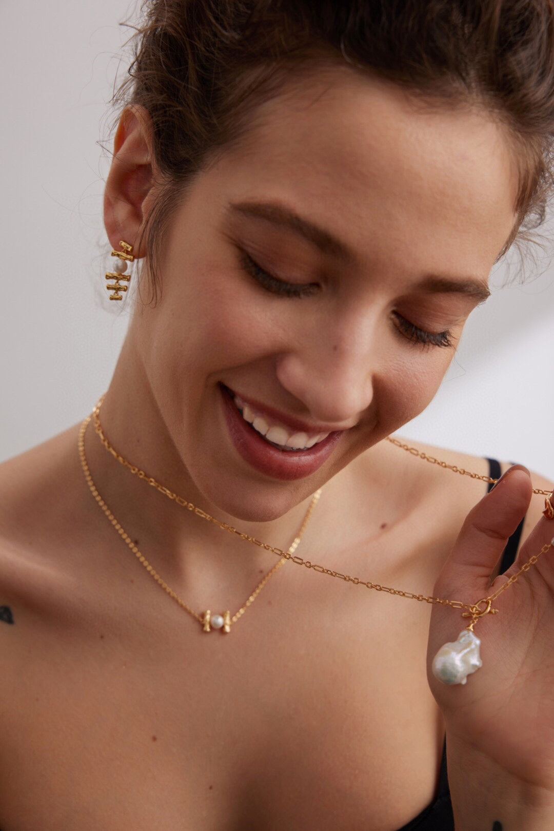 Celeste Baroque Pearl Necklace