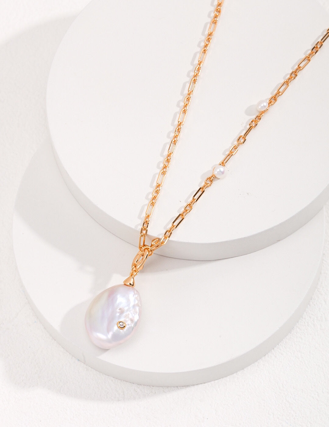 Celeste Baroque Pearl Necklace