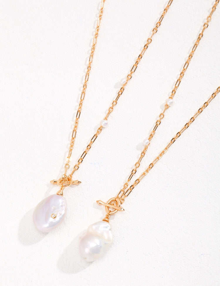 Celeste Baroque Pearl Necklace