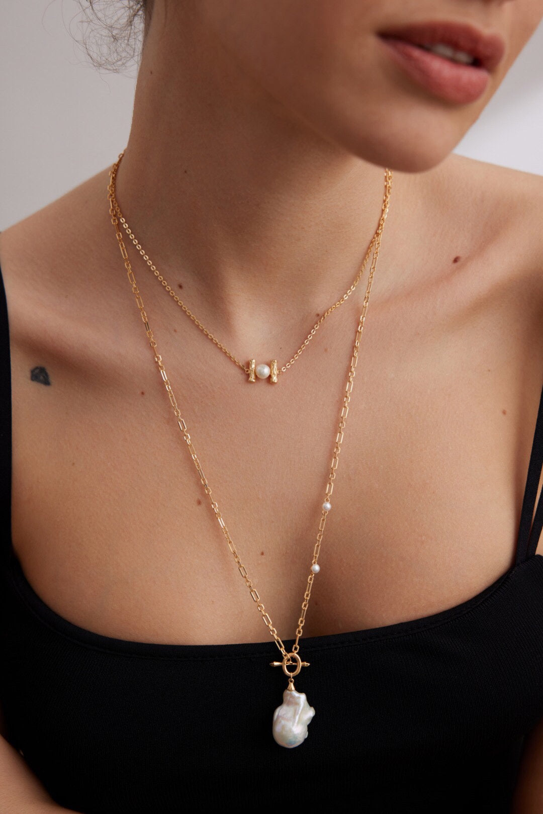 Celeste Baroque Pearl Necklace