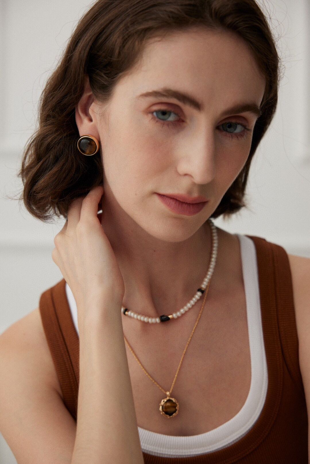 Solara Tiger’s Eye Earrings