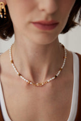 Lumière Tiger’s Eye & Pearl Necklace