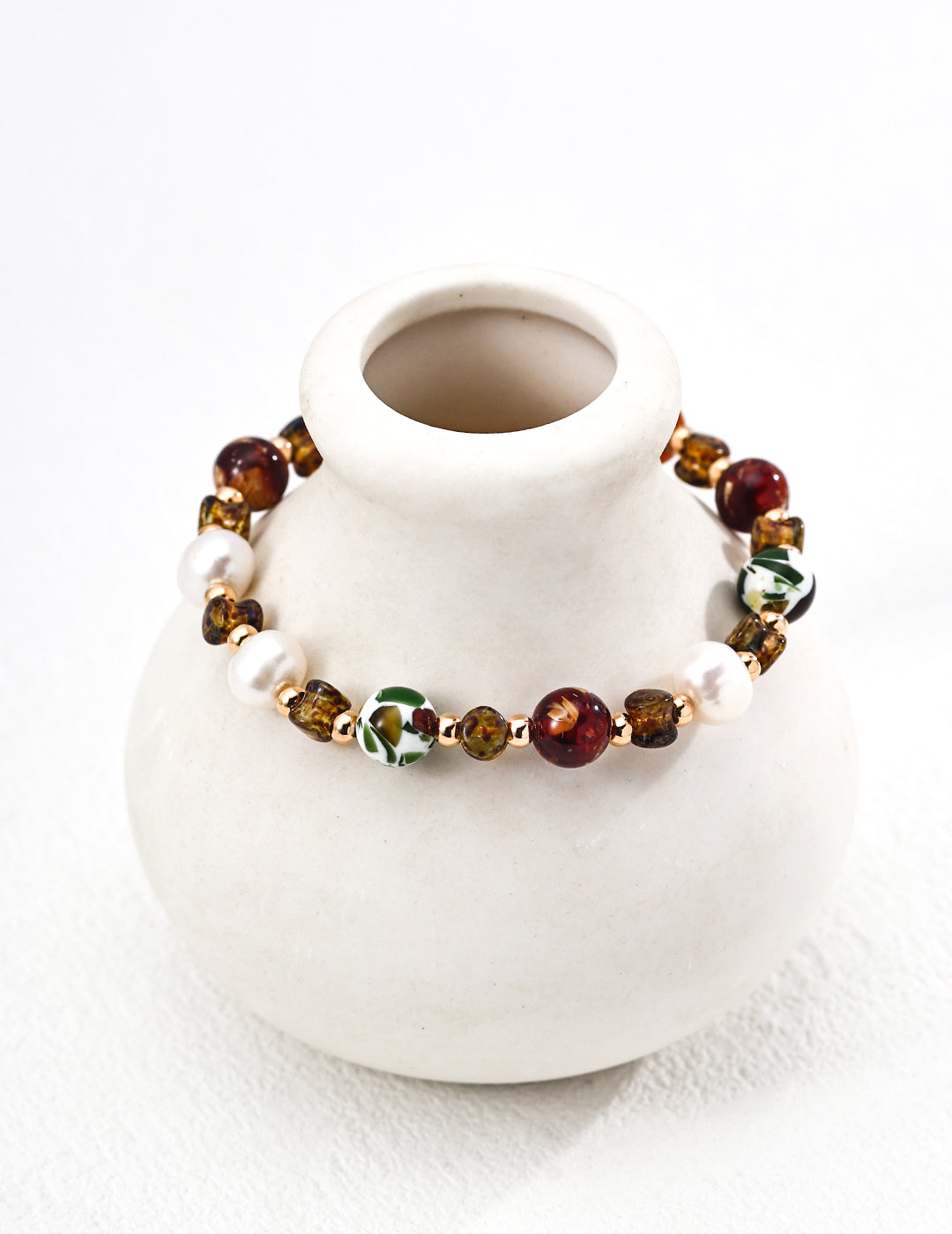 Natural Pearl & Aurora Shell Beads