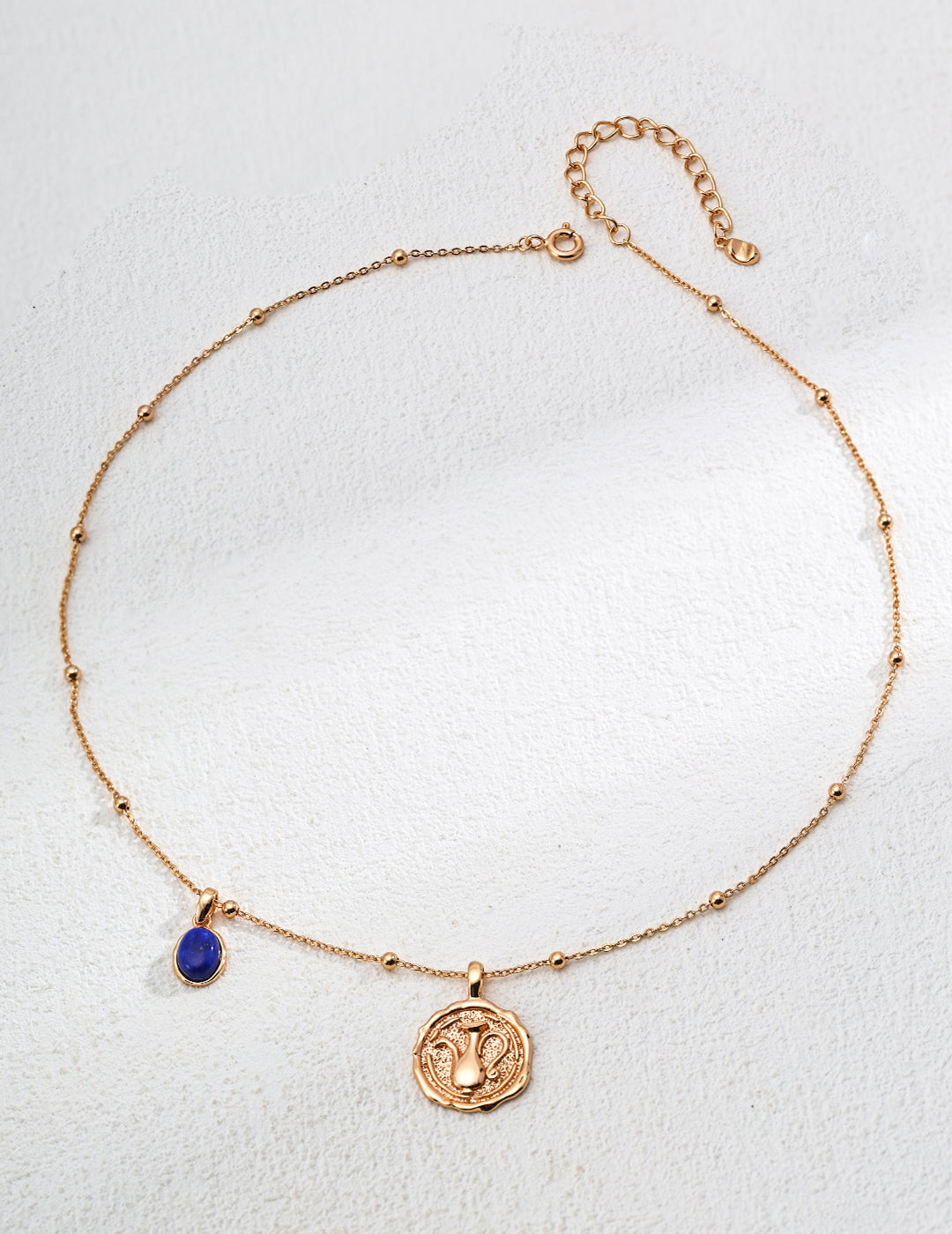 Wishkeeper – Lapis Lazuli Pendant Necklace in S925 Silver