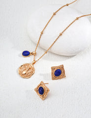 Wishkeeper – Lapis Lazuli Pendant Necklace in S925 Silver