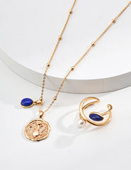 Wishkeeper – Lapis Lazuli Pendant Necklace in S925 Silver