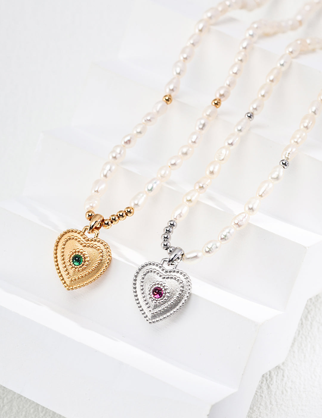 Heart of Pearl – Natural Pearl Pendant Necklace