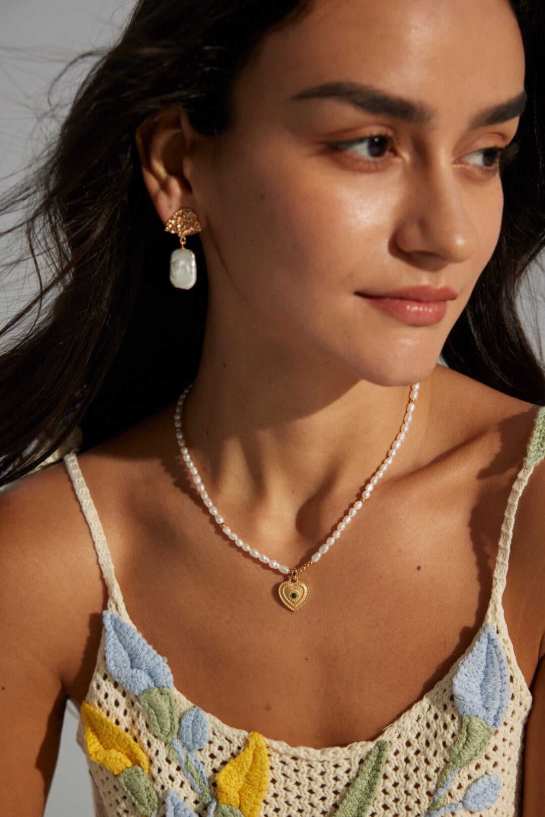 Heart of Pearl – Natural Pearl Pendant Necklace