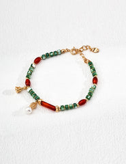 Ocean Whispers Bracelet — Pearl, Agate & Shell in Sterling Silver