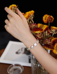 Baroque Pearl Bracelet – Vintage Gold & Sterling Silver