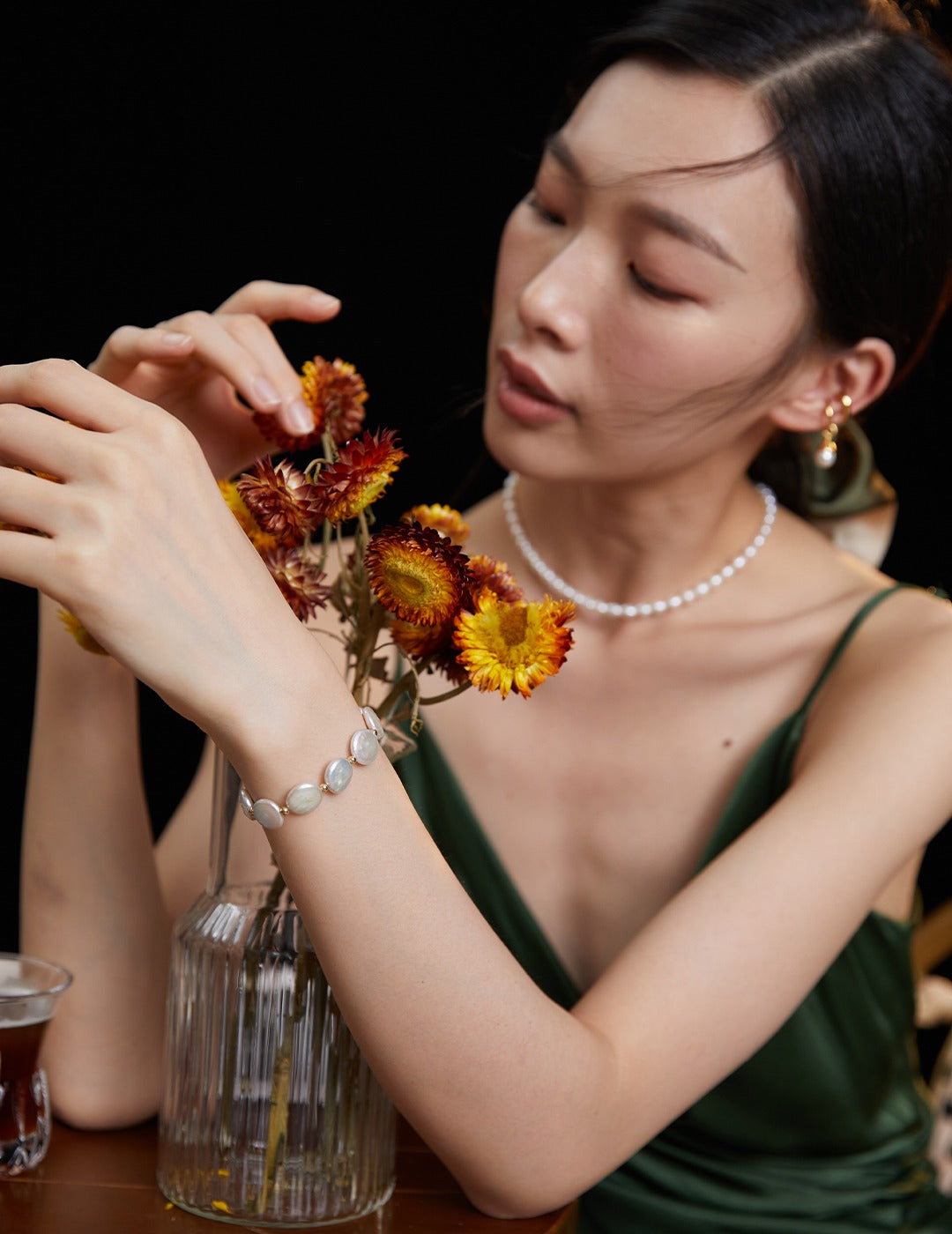 Baroque Pearl Bracelet – Vintage Gold & Sterling Silver