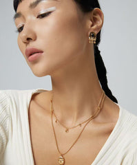 Starlit Crescent – Sterling Silver Moon & Stars Necklace